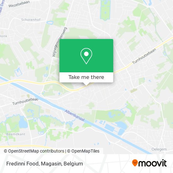Fredinni Food, Magasin map