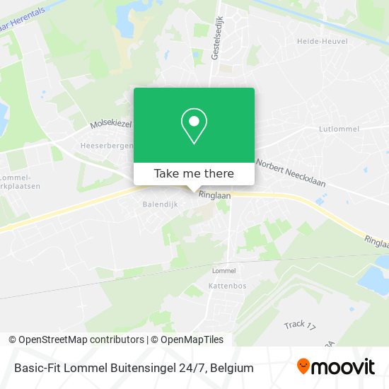 Basic-Fit Lommel Buitensingel 24 / 7 map