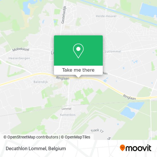 Decathlon Lommel map