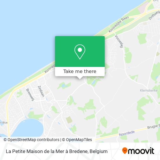 La Petite Maison de la Mer à Bredene plan