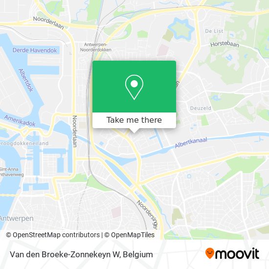 Van den Broeke-Zonnekeyn W map