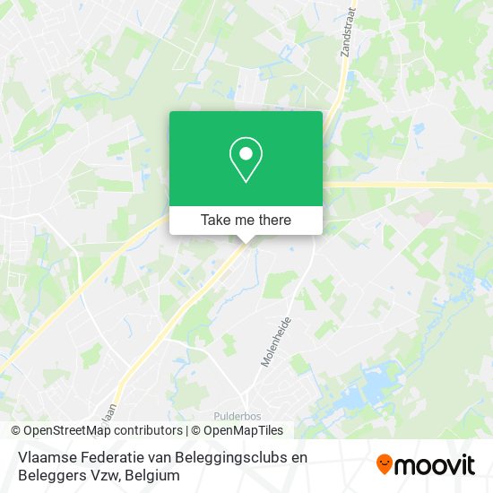 Vlaamse Federatie van Beleggingsclubs en Beleggers Vzw map