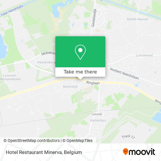 Hotel Restaurant Minerva map