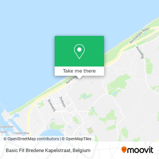 Basic Fit Bredene Kapelstraat map