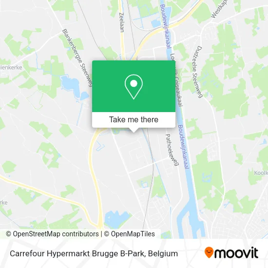Carrefour Hypermarkt Brugge B-Park map