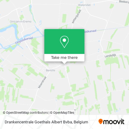 Drankencentrale Goethals Albert Bvba map