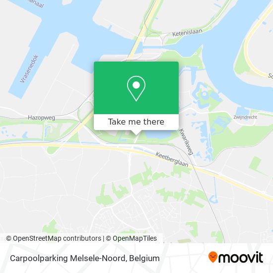 Carpoolparking Melsele-Noord plan