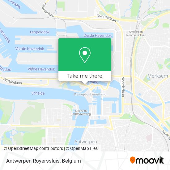 Antwerpen Royerssluis map
