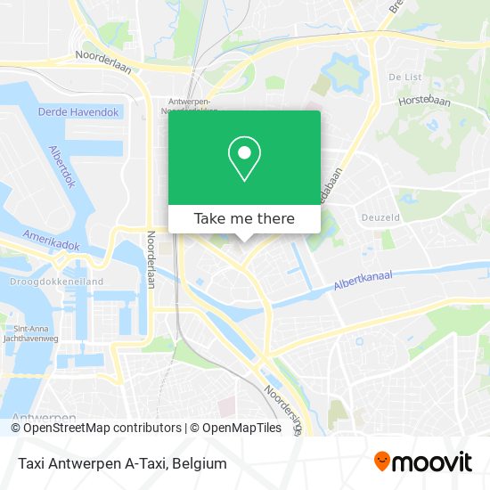 Taxi Antwerpen A-Taxi plan