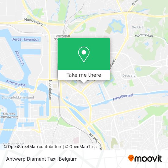 Antwerp Diamant Taxi plan