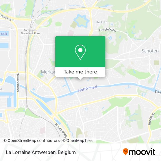 La Lorraine Antwerpen map