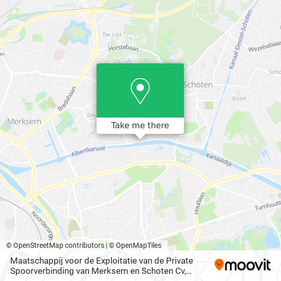 Maatschappij voor de Exploitatie van de Private Spoorverbinding van Merksem en Schoten Cv plan