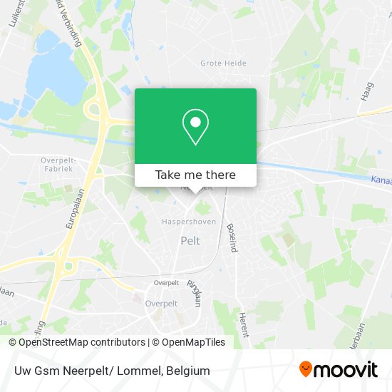 Uw Gsm Neerpelt/ Lommel map