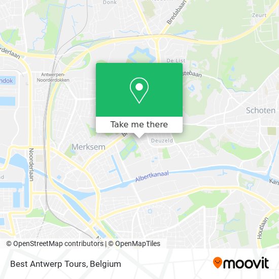 Best Antwerp Tours map