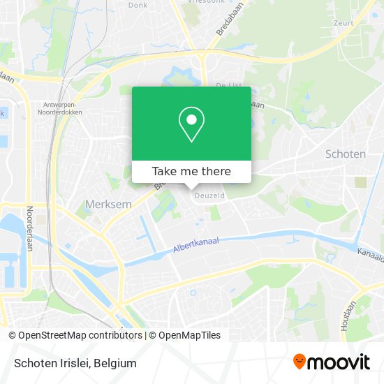 Schoten Irislei map