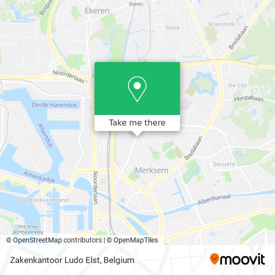 Zakenkantoor Ludo Elst map