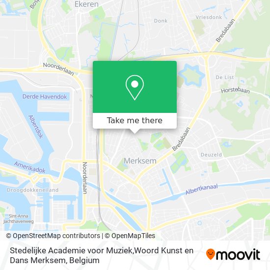 Stedelijke Academie voor Muziek,Woord Kunst en Dans Merksem map