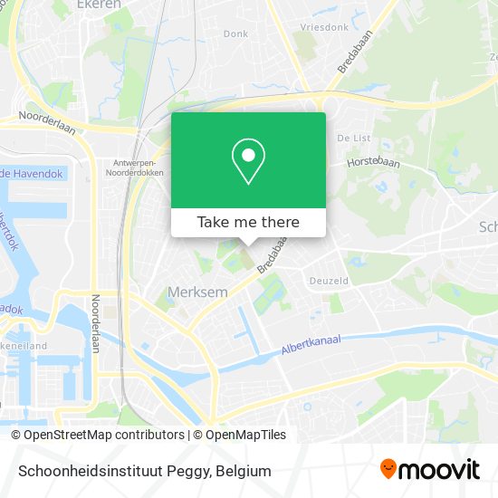 Schoonheidsinstituut Peggy map