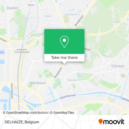 DELHAIZE map