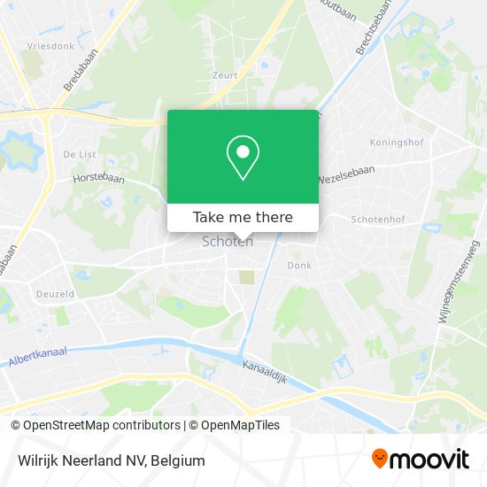 Wilrijk Neerland NV map