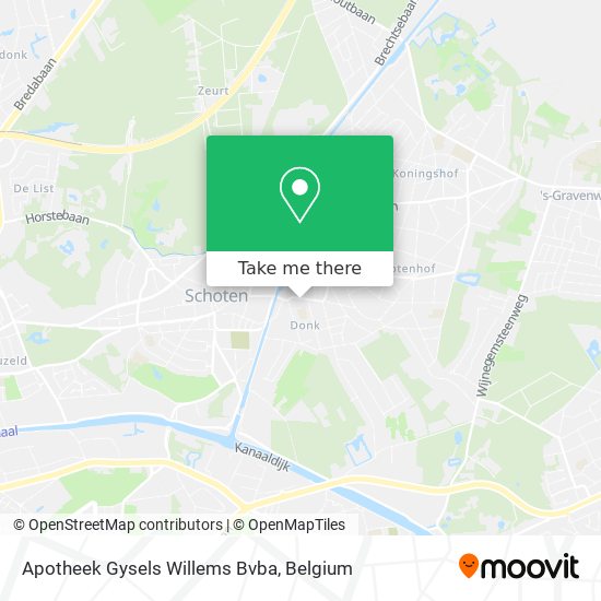 Apotheek Gysels Willems Bvba map