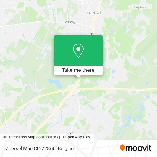 Zoersel Mae Ct522866 map