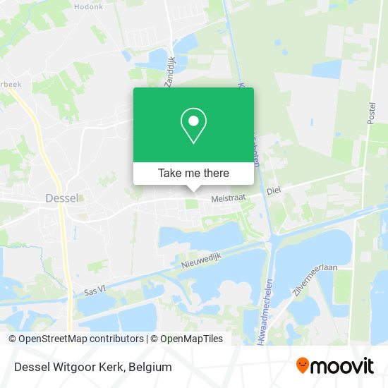 Dessel Witgoor Kerk map
