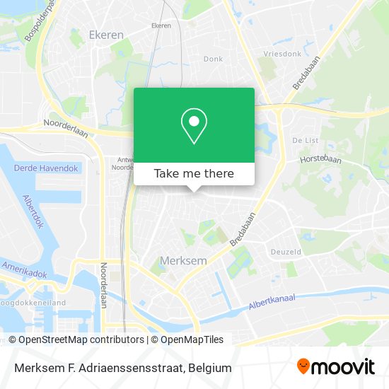 Merksem F. Adriaenssensstraat plan