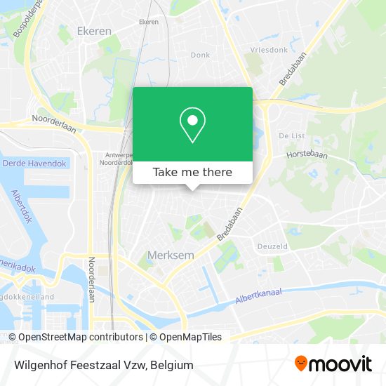 Wilgenhof Feestzaal Vzw map