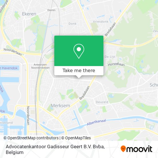 Advocatenkantoor Gadisseur Geert B.V. Bvba map