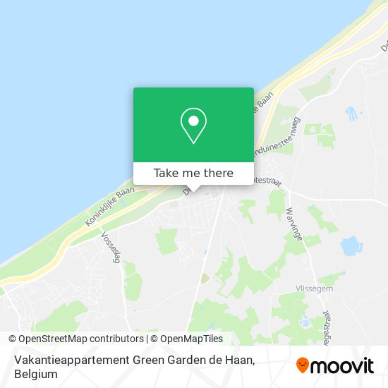 Vakantieappartement Green Garden de Haan map