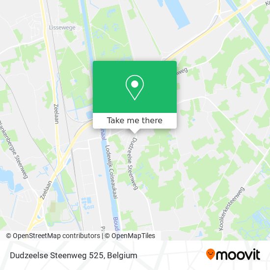 Dudzeelse Steenweg 525 map