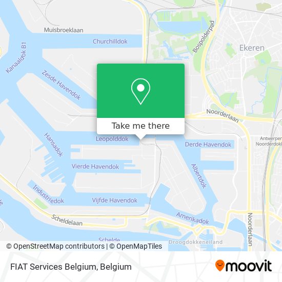 FIAT Services Belgium map
