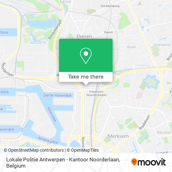 Lokale Politie Antwerpen - Kantoor Noorderlaan plan