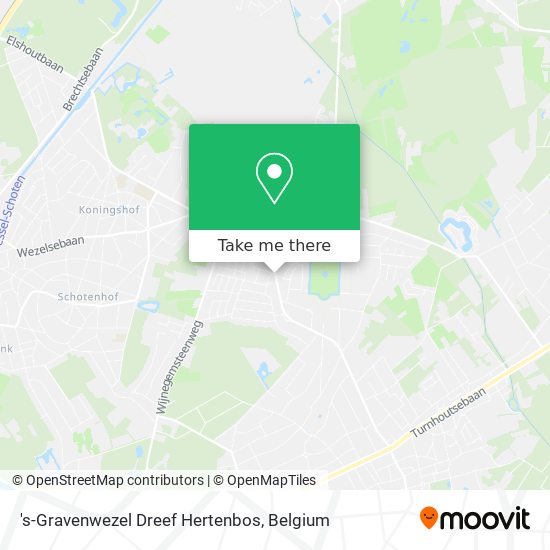 's-Gravenwezel Dreef Hertenbos map