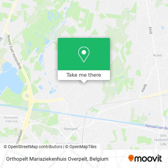 Orthopelt Mariaziekenhuis Overpelt map