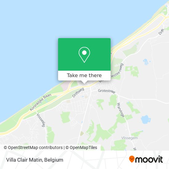 Villa Clair Matin map