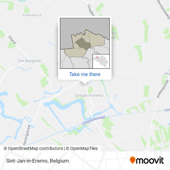 Sint-Jan-in-Eremo map
