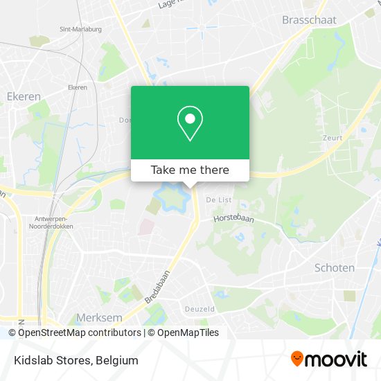 Kidslab Stores map