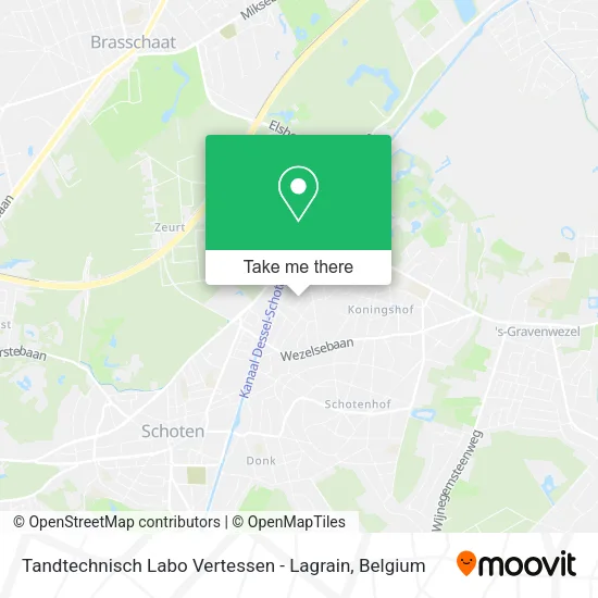 Tandtechnisch Labo Vertessen - Lagrain map
