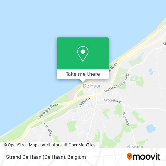 Strand De Haan map