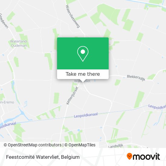 Feestcomité Watervliet map