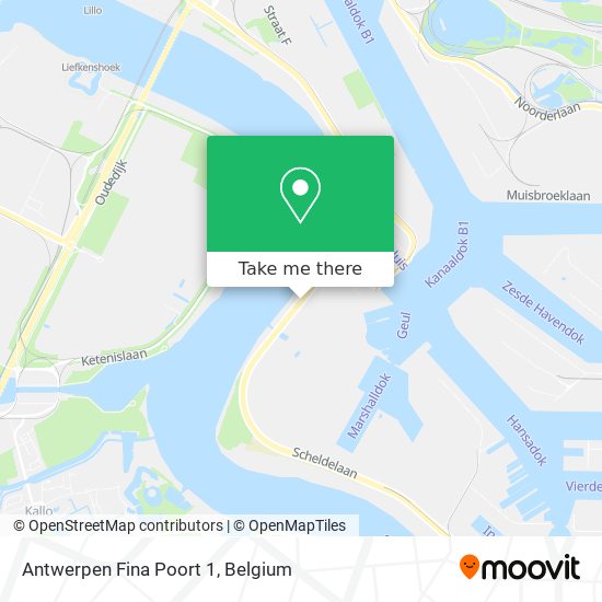 Antwerpen Fina Poort 1 map