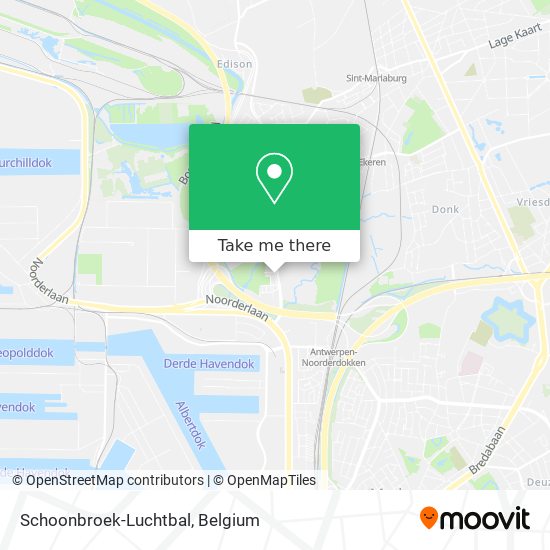 Schoonbroek-Luchtbal map