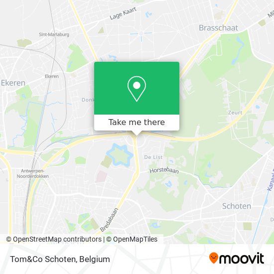 Tom&Co Schoten map