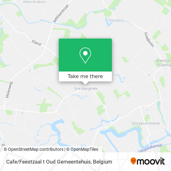 Cafe / Feestzaal t Oud Gemeentehuis plan