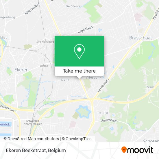 Ekeren Beekstraat map