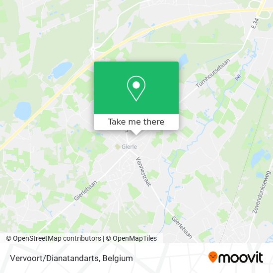 Vervoort/Dianatandarts map