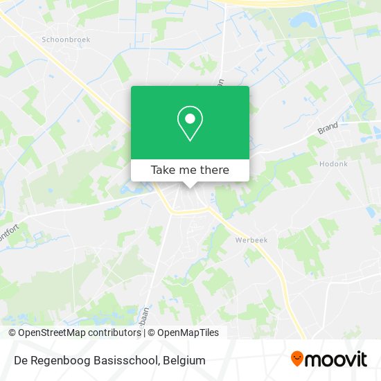 De Regenboog Basisschool map