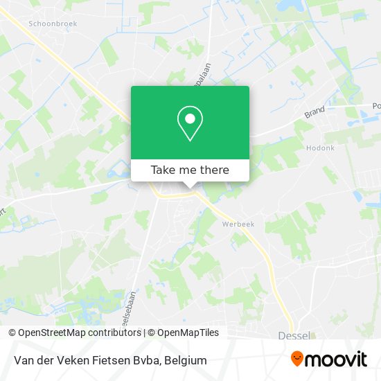 Van der Veken Fietsen Bvba map